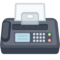 Fax Machine emoji on Facebook